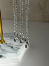 Load image into Gallery viewer, Dainty sterling silver cubic zirconia necklace 
