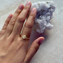 Load image into Gallery viewer, Adjustable Chain Ring | Cubic Zirconia
