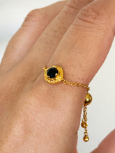 Load image into Gallery viewer, Adjustable Chain Ring | Black Onyx

