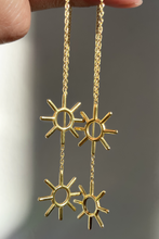 Load image into Gallery viewer, Rise &amp; Shine Threader Gold Earrings
